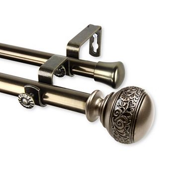 Rod Desyne 13/16" Naomi Double Curtain Rod