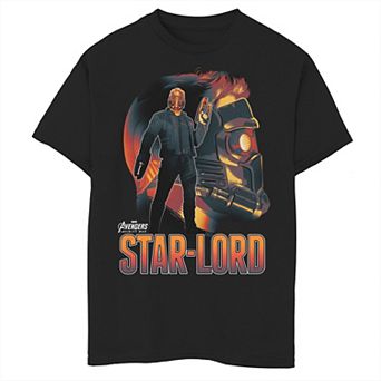 Boys 8-20 Marvel Infinity War Star-Lord Head Profile Graphic Tee