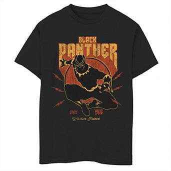 Boys 8-20 Marvel Black Panther Action Since 1966 Retro Vintage Graphic Tee