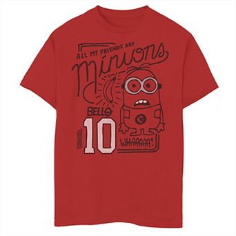Boys 8-20 Despicable Me Minions Bob All My Friends Are Graphic Tee