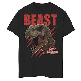 Boys 8-20 Jurassic World Beast T-Rex Roaring Shredded Graphic Tee