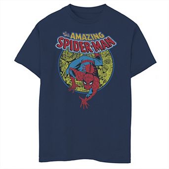 Boys 8-20 Marvel Amazing Spider-Man Vintage Comic Graphic Tee