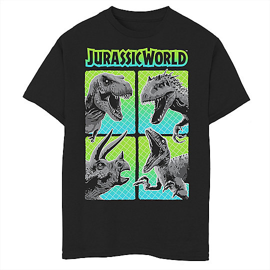 Boys 8 20 Jurassic World Neon Pop Dino Portraits Graphic Tee - 85 off dinosaur t shirt merch roblox
