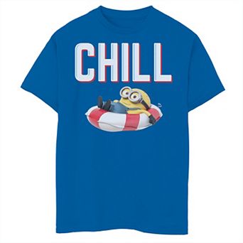 Boys 8-20 Despicable Me Minions Bob Chillaxin In Tube Graphic Tee