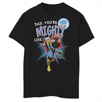 Boys 8-20 Marvel Thor Mighty Dad Father's Day Graphic Tee