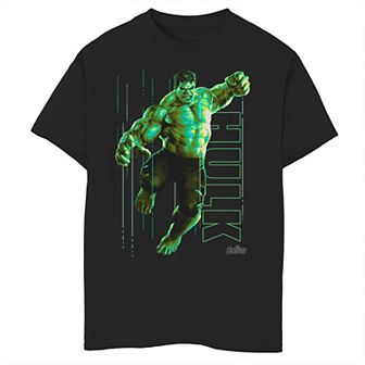 Boys 8-20 Marvel Infinity War Incredible Hulk Jump Smash Graphic Tee