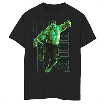 Boys 8-20 Marvel Infinity War Incredible Hulk Jump Smash Graphic Tee