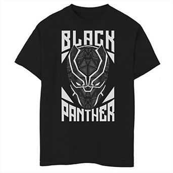 Boys 8-20 Marvel Black Panther Geometric Pattern Mask Logo Graphic Tee
