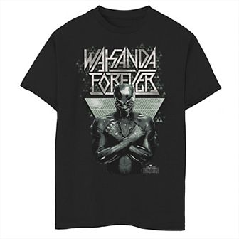Boys 8-20 Marvel Black Panther Wakanda Forever Prism Patterned Graphic Tee