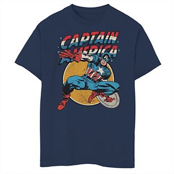 Boys 8-20 Marvel Captain America Avengers Shield Graphic Tee