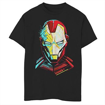 Boys 8-20 Marvel Iron Man Impressive Cubism Mugshot Graphic Tee