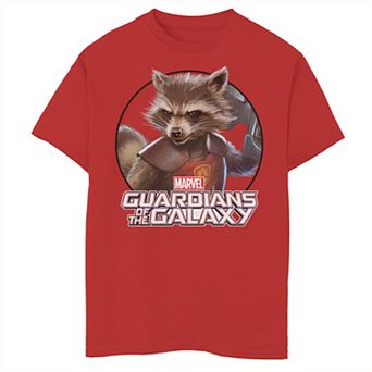 Boys 8-20 Marvel Rocket Guardians of the Galaxy Circle Graphic Tee