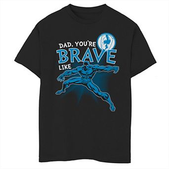 Boys 6-20 Marvel Black Panther Brave Dad Father's Day Graphic Tee