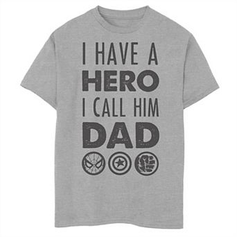Boys 8-20 Marvel Avengers Father's Day Hero Dad Graphic Tee