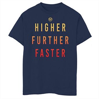 Boys 6-20 Marvel Captain Marvel Higher Further Faster Graphic Tee