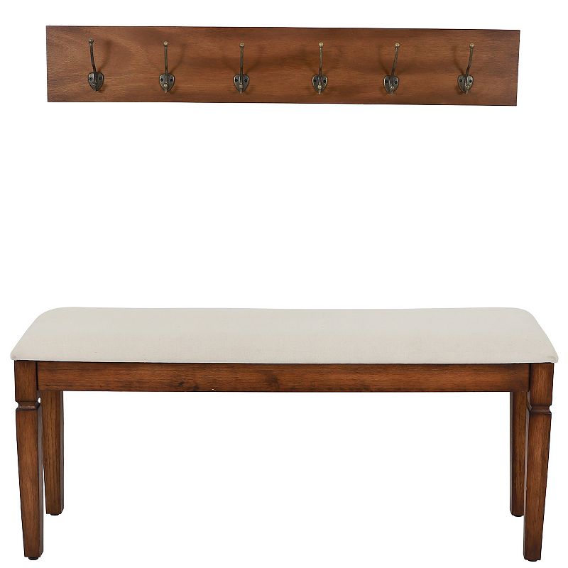 69243018 Decor Therapy Waverly 2-pc. Wood Bench with Coat R sku 69243018