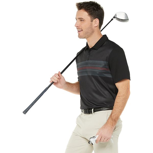 Men's Tek Gear® Regular Fit Striped Golf Polo