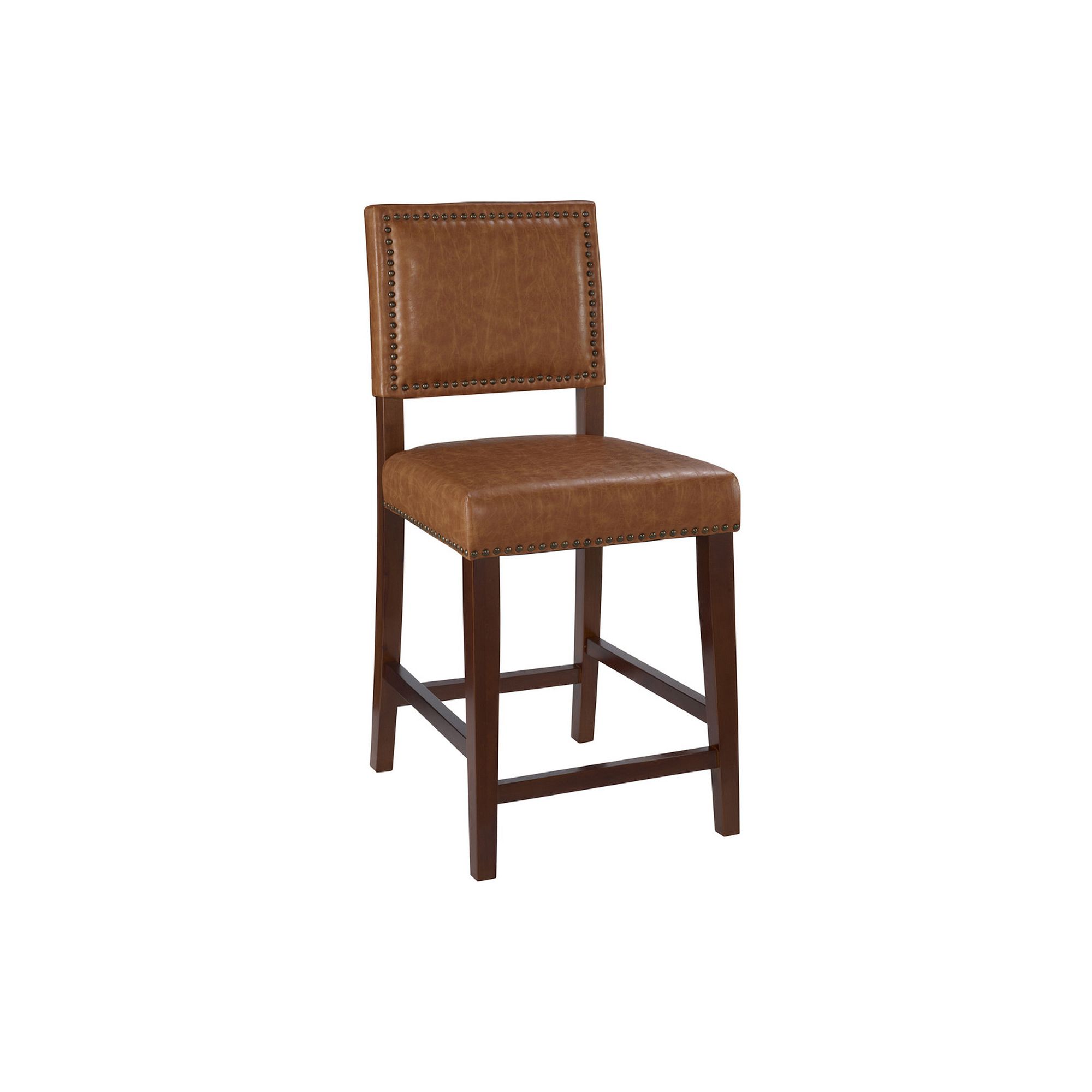 Linon Brook Counter Stool, Caramel