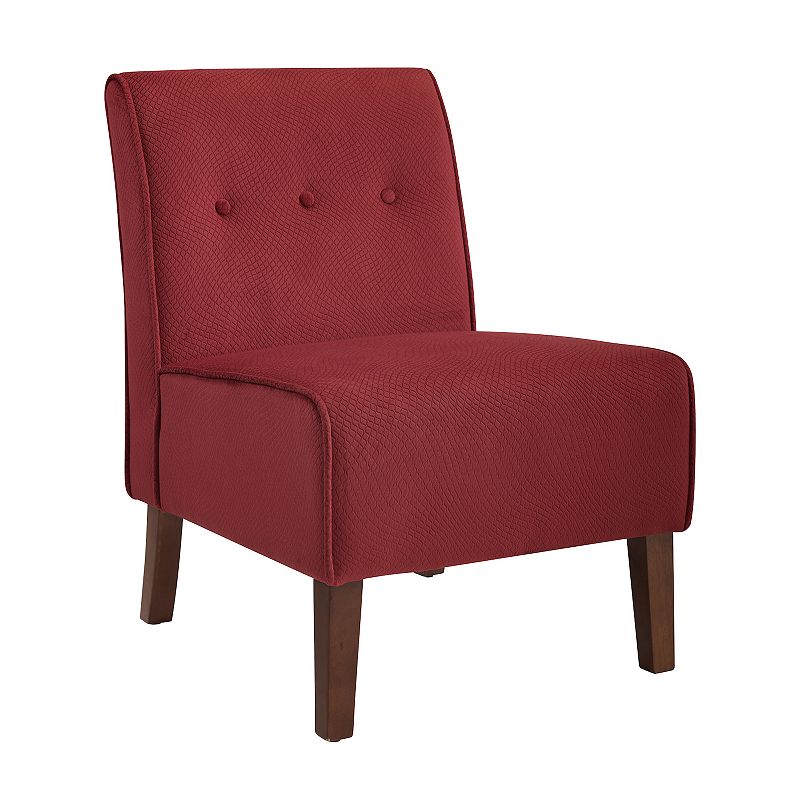 Linon Coco Accent Chair, Red, Furniture