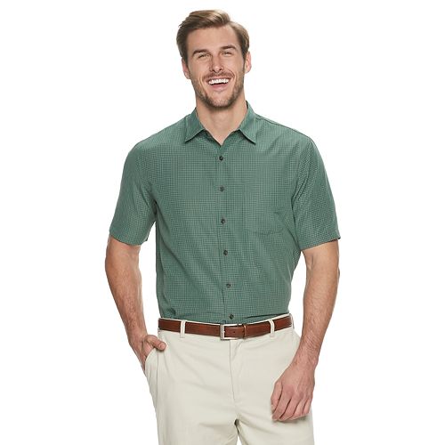 Big & Tall Croft & Barrow® Classic-Fit Textured Microfiber Button-Down ...