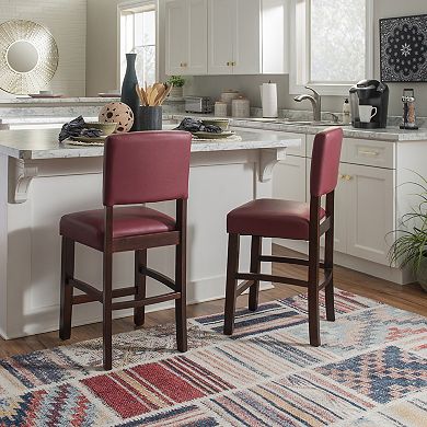 Linon Monaco Gray Counter Stool