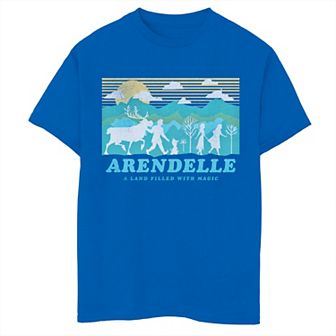 Disney's Frozen 2 Boys 8-20 Arendelle Group Silhouette Poster Graphic Tee