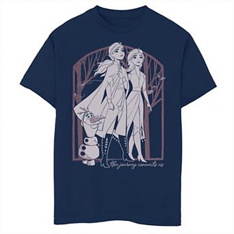 Disney's Frozen 2 Boys 8-20 Elsa Anna Olaf The Journey Connects Us Graphic Tee