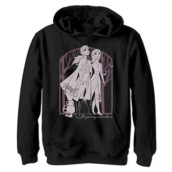 Disney's Frozen 2 Boys 8-20 Elsa Anna Olaf The Journey Connects Us Graphic Hoodie