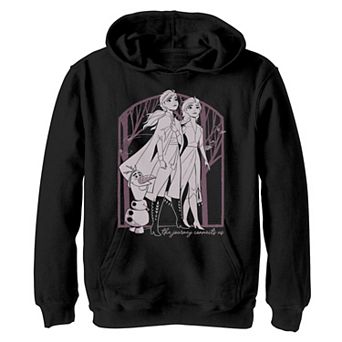 Disney's Frozen 2 Boys 8-20 Elsa Anna Olaf The Journey Connects Us Graphic Hoodie