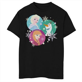 Disney's Frozen 2 Boys 8-20 Elsa Ana Olaf Color Spheres Graphic Tee