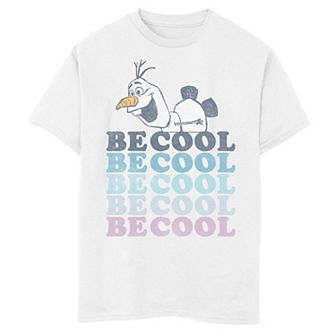 Disney's Frozen 2 Boys 8-20 Olaf Be Cool Colorful Word Stack Graphic Tee