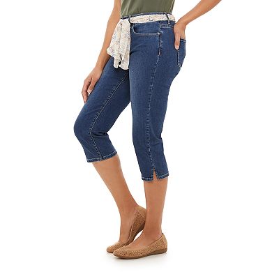 Women's Croft & Barrow Comfort Waist Denim Capris