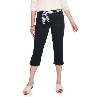 Women's Croft Barrow® Comfort Waist Denim Capris