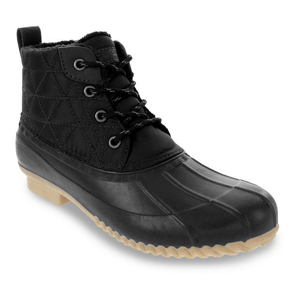 London Fog Black Lace-Up Waterproof Duck Boots Amazon.com | LONDON FOG Aspen Winter Boots for Men  main image 2