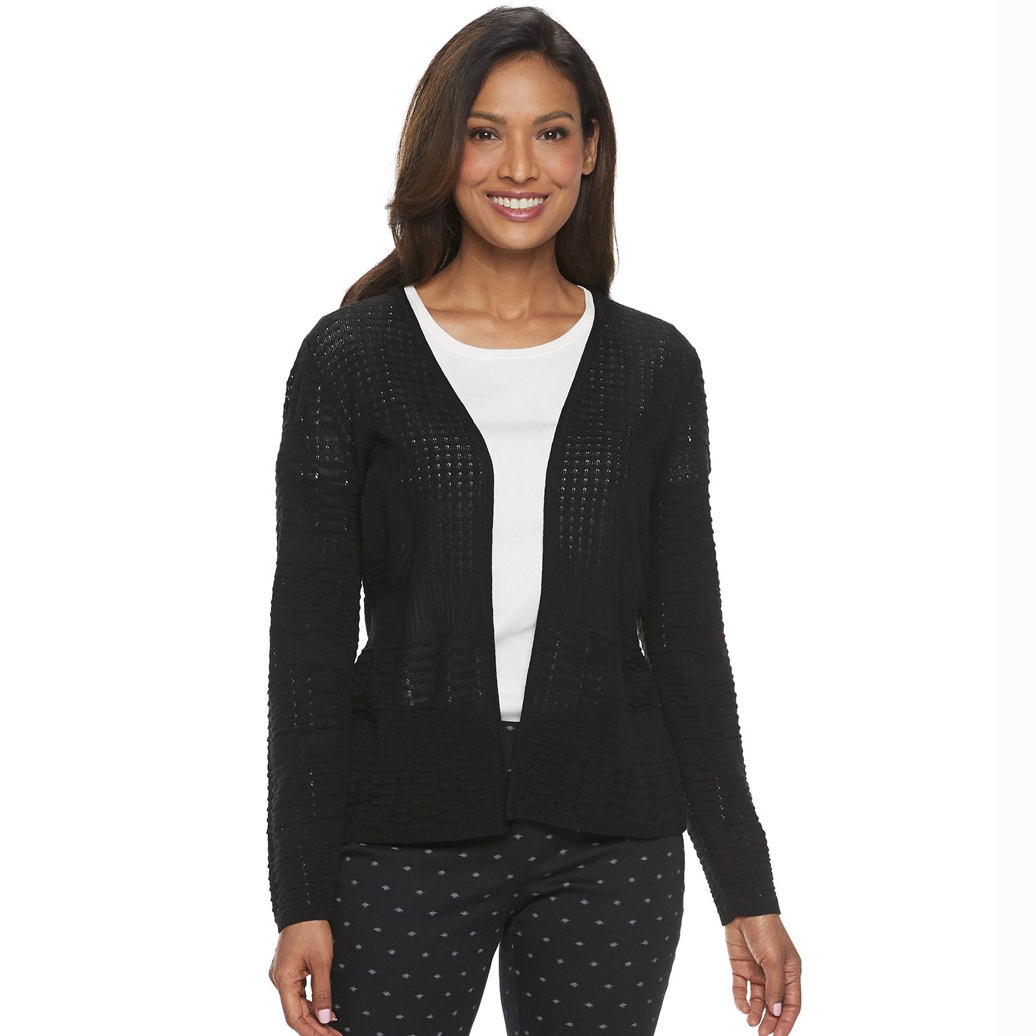 croft and barrow black cardigan