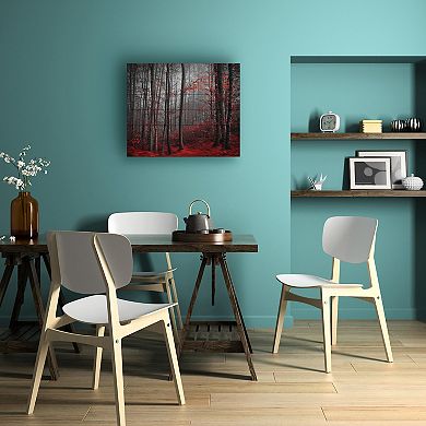 Trademark Fine Art 'Bloody River' Wood Slat Art