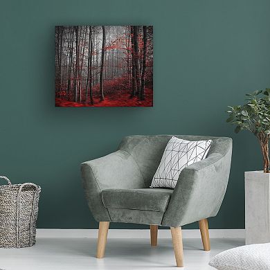 Trademark Fine Art 'Bloody River' Wood Slat Art