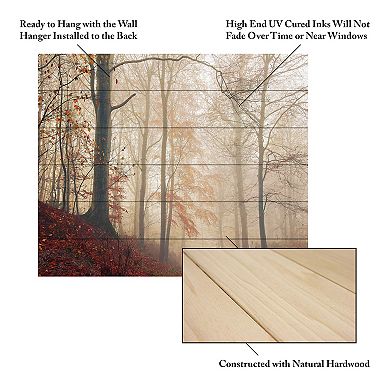 Trademark Fine Art 'Waiting For The Deer' Wood Slat Art