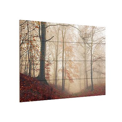 Trademark Fine Art 'Waiting For The Deer' Wood Slat Art