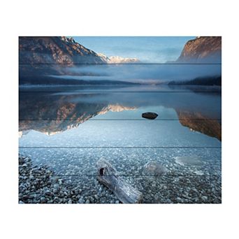 Trademark Fine Art 'Bohinjs Tranquility' Wood Slat Art