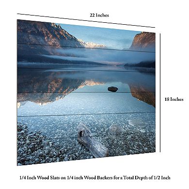 Trademark Fine Art 'Bohinjs Tranquility' Wood Slat Art