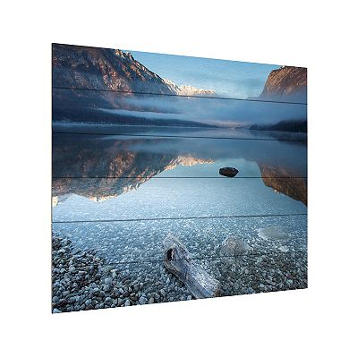 Trademark Fine Art 'Bohinjs Tranquility' Wood Slat Art