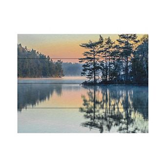 Trademark Fine Art 'Before People Wake' Wood Slat Art