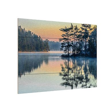 Trademark Fine Art 'Before People Wake' Wood Slat Art