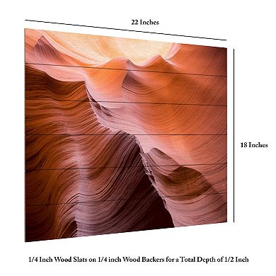 Trademark Fine Art 'Smooth II' Wood Slat Art