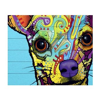 Trademark Fine Art 'Chihuahua' Wood Slat Art