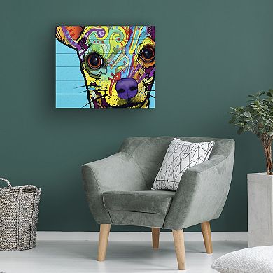 Trademark Fine Art 'Chihuahua' Wood Slat Art