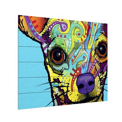 Trademark Fine Art 'Chihuahua' Wood Slat Art