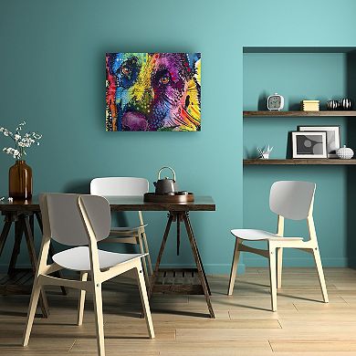 Trademark Fine Art 'German Shepherd' Wood Slat Art