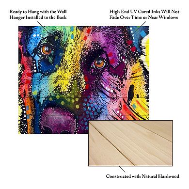 Trademark Fine Art 'German Shepherd' Wood Slat Art